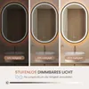LED Badspiegel Oval 60 x 90 cm Wandspiegel mit Beleuchtung Produktbild-Vorschau 5