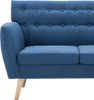 vidaXL Třímístná pohovka látka 172x70x82 cm Modrá Náhled obrázku produktu 6