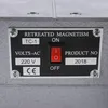 A close-up of a label on a piece of equipment, showing technical specifications and a power switch. Náhled obrázku produktu