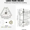A diagram and a product image of a large frame holder for honeycombs, with dimensions and compatibility information. Podgląd zdjęcia produktu
