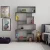 Knihovna Houseland KARMATO retro šedá Náhled obrázku produktu 1