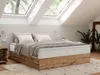 Kontinentální postel bez čela postele Wood Zero 140x200 cm Náhled obrázku produktu 1