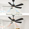 Ventilatore da soffitto ZELURXX con LED, 132 cm (52 Anteprima dell’immagine prodotto 3