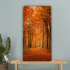 MuchoWow® - Leinwandbilder - Herbst - Rot - Wald, Wandbild, Produktbild-Vorschau 4
