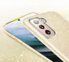 A close-up shot of a gold glitter phone case on a smartphone. Produktbild-Vorschau