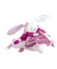 A plush toy rabbit with long ears and a pink blanket. Podgląd zdjęcia produktu