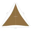 The Living Store Sonnensegel 160 g/m² Taupe 4x4x4 m HDPE Produktbild-Vorschau 6