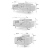 BEAUTYSOFA | Couchgarnitur VENEZIA Chenillestoff Beige – Produktbild-Vorschau 7