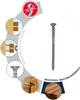 A single screw is shown next to diagrams illustrating its features and applications. Podgląd zdjęcia produktu