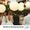 3x30cm Lampions outdoor weiß,3x Batterie LED warmweiß mit Produktbild-Vorschau 7