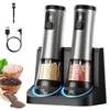 2er Elektrische Salz- und Pfeffermühle Set, Gewürzmühle mit Produktbild-Vorschau 1