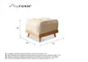 MIUFORM Dazzling Daisy - Hocker - 56x56cm - Türkis - Produktbild-Vorschau 5