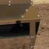 Karmnik dla kur Srebrny 20 x 25 x 35 cm Stal Galwanizowana Podgląd zdjęcia produktu 3