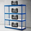 CLP Schwerlastregal 160x60x180 cm blau Produktbild-Vorschau 5