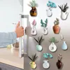 Mini-Keramikvase, Kühlschrankmagnet, für Zuhause, Büro, Produktbild-Vorschau 3