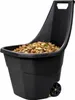 Schubkarre Gartenkarre Handwagen Gartentrolley 55Liter Schwarz Produktbild-Vorschau
