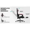 Ergonomischer Gaming Stuhl mit Lendenstütze und Kopfstütze, Produktbild-Vorschau 11