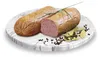 Two sausages on a marble plate with spices. Produktbild-Vorschau