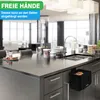 YourCasa 7L Biomülleimer mit Halterung und Sieb für Küche - Produktbild-Vorschau 2