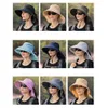 Cappello da sole da donna, a tesa larga, con protezione del Anteprima dell’immagine prodotto 4
