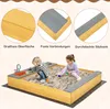 COSTWAY Holzsandkasten, Kindersandkasten mit Küchenzubehör Produktbild-Vorschau 8