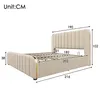 A diagram of a bed with dimensions indicated by measurement lines and numbers. Produktbild-Vorschau