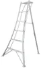Niwaki Aluminium 3-Holm-Gartenleiter Silber 149x125x183 cm Produktbild-Vorschau 1
