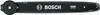 A black chainsaw bar with a black sprocket on the left side, against a white background. The Bosch logo is visible on the bar. Anteprima dell’immagine prodotto
