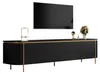 TV-meubel, 6 deuren, ribbeldesign, afgeronde hoeken, MDF, Productafbeelding-voorbeeld 1