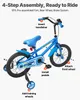 SucceBuy 18-Zoll-Kinderfahrrad im BMX-Stil mit Stützrädern, Produktbild-Vorschau 6