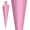 Bastel-Schultüte groß rosa - 70 cm rund - extra stabil Produktbild-Vorschau 3