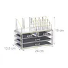 Relaxdays Make Up Organizer Acryl, 2-teilige Produktbild-Vorschau 4