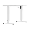 A white electric height-adjustable desk frame shown from the front on a white background. Anteprima dell’immagine prodotto