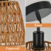 ZMH Lampe à suspendre Boho Lampe à suspendre en rotin 1 Voir les images du produit 3