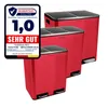 Poubelle à pédale Karat Felix Système de tri Rouge Voir les images du produit 7
