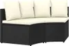 vidaXL 2 tlg. Garten Sofagarnitur mit Auflagen Poly Rattan Produktbild-Vorschau 2
