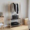 vidaXL Věšák na oblečení s policemi 96x45,5x150,5 cm Náhled obrázku produktu 2