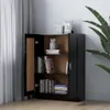 vidaXL Bücherschrank Schwarz 82,5x30,5x115 cm Holzwerkstoff Produktbild-Vorschau 3