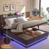 Łóżko tapicerowane INONEFT 140x200 z podświetleniem LED i Podgląd zdjęcia produktu 3