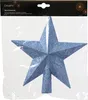 Christbaumspitze Stern mit Glitzer 19cm Kunststoff - Produktbild-Vorschau 2