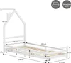 ML-Design Kinderbett Haus 90x200 cm Weiß mit Matratze Produktbild-Vorschau 9