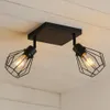MasterLED Deckenleuchte E27 2-flammig Schwarz – Moderne Produktbild-Vorschau 4