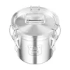 6L Seau à riz en acier inoxydable avec couvercle Seau de Voir les images du produit 2