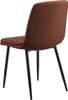 Becca chaise de salle à manger tissu orange. Voir les images du produit 7