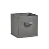 Zeller Aufbewahrungsbox, faltbar, grau, 26 x 26 x 26 cm, Produktbild-Vorschau 2