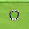 A close-up of a green fabric storage box with a metal grommet. Náhled obrázku produktu