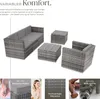 tectake® Rattan Lounge Lignano für 4 bis 5 Personen Produktbild-Vorschau 3