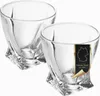 Intirilife 2x Whisky Glas in Transparent 'TWISTED' – Old Produktbild-Vorschau 1