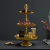 Elegante Etagere ORIENT 50cm gold im Wild Hammerschlag Produktbild-Vorschau 1