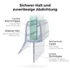 minify Duschdichtung Glastür 5–8 mm, transparentes U-Profil Produktbild-Vorschau 3